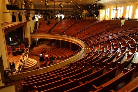 Ryman auditorium photos - pole was off to the side, so did not impede view of center stage, nor most of the stage. in center floor sections, get seats in rows A-K, as all those seats are in front of all poles, & you'll have a fully UNIMPEDED stage view!